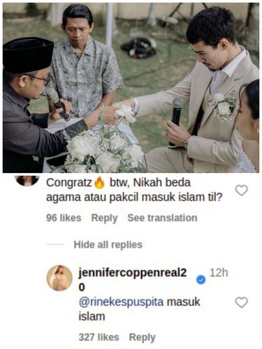 Gelar Akad Nikah dengan Jennifer Coppen, Dali Wassink Jadi Mualaf