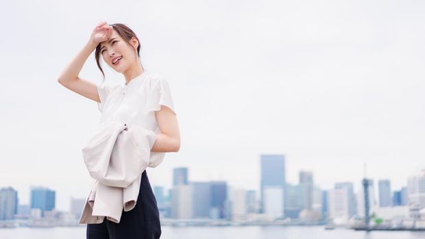 Ilustrasi cuaca panas