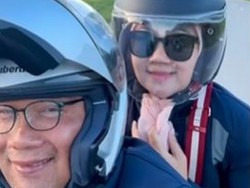 Gaya Ridwan Kamil Bak Dilan di Swiss, Romantis Ajak Istri Motoran Berdua