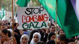 Stop Bombing Gaza Bergema di Barcelona