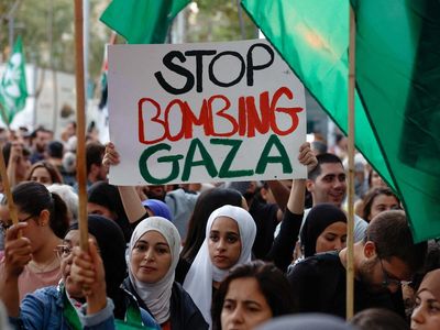 Stop Bombing Gaza Bergema di Barcelona