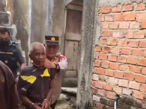 Viral Aksi Polisi Emosi Saat Tangkap Terduga Pelaku Penusukan Tetangga