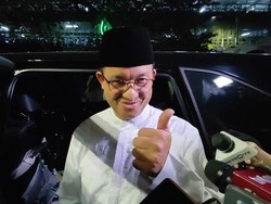 Ditanya soal SYL, Anies Tersenyum dan Acungkan Jempol