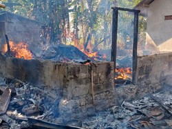 Dapur-Uang Hangus Terbakar gegara Ditinggal Tidur Saat Masak Pakan Babi