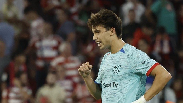 Soccer Football - LaLiga - Granada v FC Barcelona - Nuevo Estadio de Los Carmenes, Granada, Spain - October 8, 2023 FC Barcelonas Joao Felix reacts after the match REUTERS/Jon Nazca