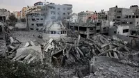 Potret Before-After Bangunan Masjid yang Kena Rudal Israel di Gaza