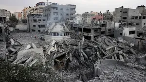 Potret Before-After Bangunan Masjid yang Kena Rudal Israel di Gaza