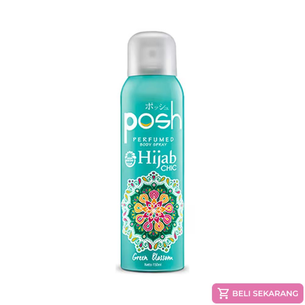 Posh Spray Hijab Green Blossom