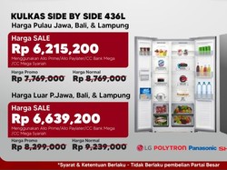 Besok ke Transmart Full Day Sale! Beli Kulkas Diskon Rp 2,5 Juta