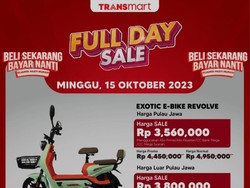 Cuma di Transmart Full Day Sale! Beli Sepeda Listrik Hemat Rp 1,3 Juta