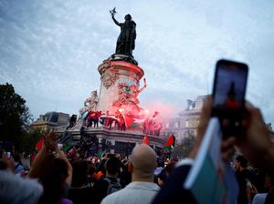 Unjuk Rasa Warga di Prancis Dukung Kemerdekaan Palestina