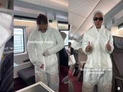 Gegara Kutu Busuk, Wanita Ini Pakai Baju Hazmat untuk Keliling Eropa