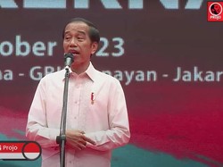 Jokowi Tinggalkan Area GBK Usai Buka Rakernas ke-VI Projo