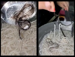 Ngeri! Helaian Rambut Misterius Selalu Muncul Saat Pasangan Ini Masak Mie