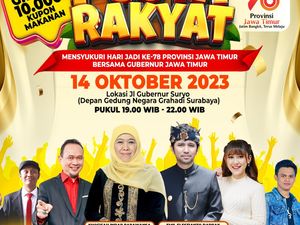 Khofifah Ajak Warga Hadiri Pesta Rakyat Jatim, Ada Happy Asmara-Cak Lontong Khofifah Ajak Warga Hadiri Pesta Rakyat Jatim, Ada Happy Asmara-Cak Lontong