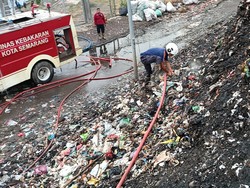Semarang Sempat Hujan, Kebakaran di TPA Jatibarang Padam
