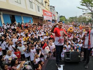 Ribuan Relawan Network For Ganjar Goyang Jakut