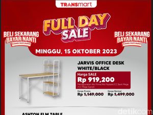 Beli Meja Harga Miring Hanya di Transmart Full Day Sale Besok