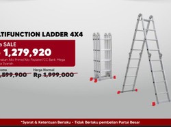 Tangga Multifungsi, Harga Bersaing! Cuma di Transmart Full Day Sale Besok