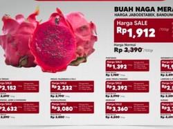 Banjir Diskon Transmart Full Day Sale, Beli Buah Naga Murah Banget!