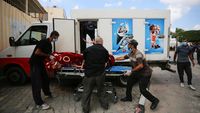 Truk Es Krim jadi Kamar Mayat Darurat di Gaza Bikin Menyayat Hati