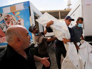 Korban Berjatuhan, Tim Medis di Gaza Terpaksa Tampung Jenazah Pakai Truk Es Krim Korban Berjatuhan, Tim Medis di Gaza Terpaksa Tampung Jenazah Pakai Truk Es Krim