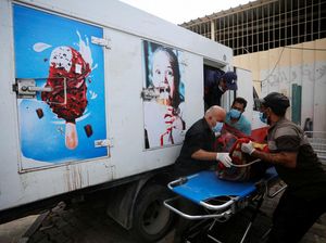 Miris, Truk Es Krim jadi Kamar Mayat Sementara di Gaza