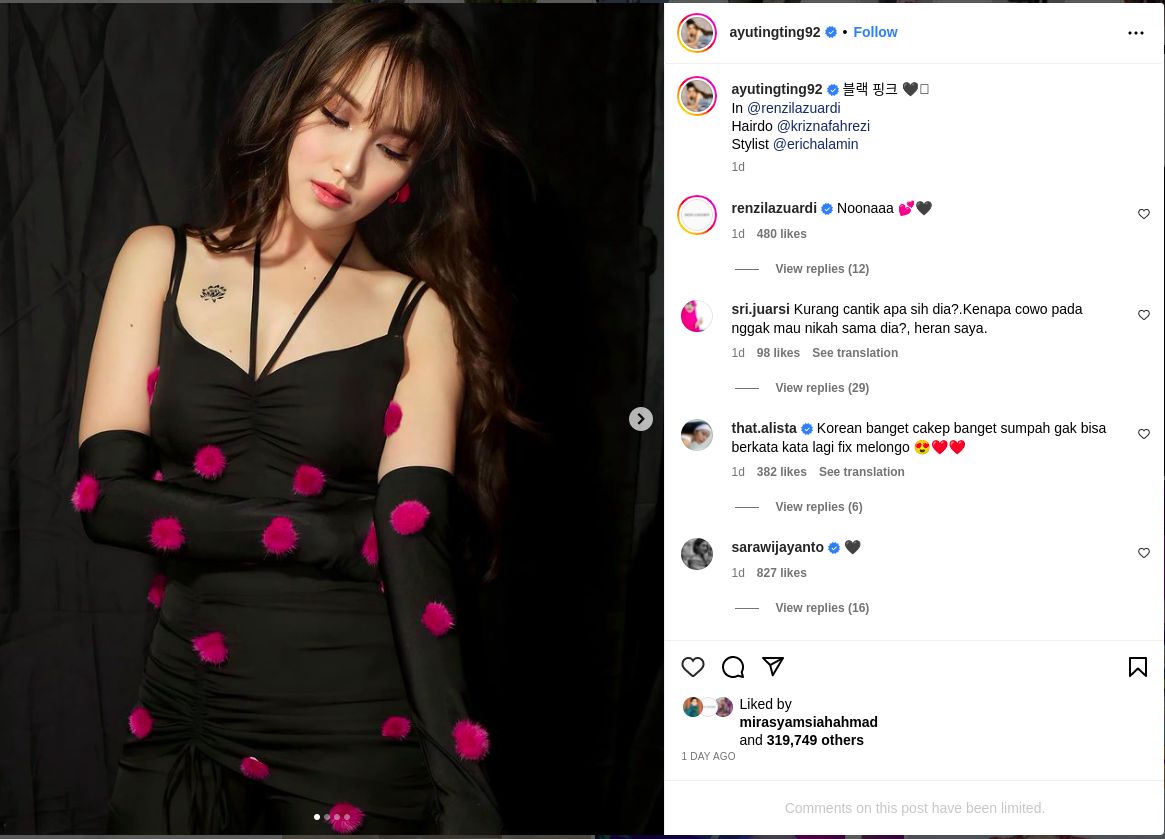 Unggahan Ayu Ting Ting