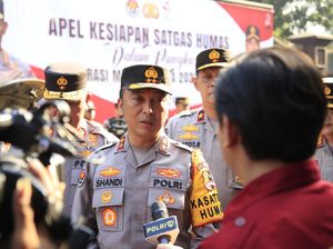 Polri Gelar Pasukan Kesiapan Satgas Humas Pengamanan Pemilu 2024