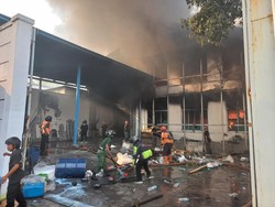 Pabrik Tekstil di Solo Baru Sukoharjo Terbakar