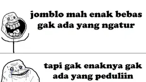 Meme Lucu Keuntungan Jadi Jomblo, yang Penting Happy!