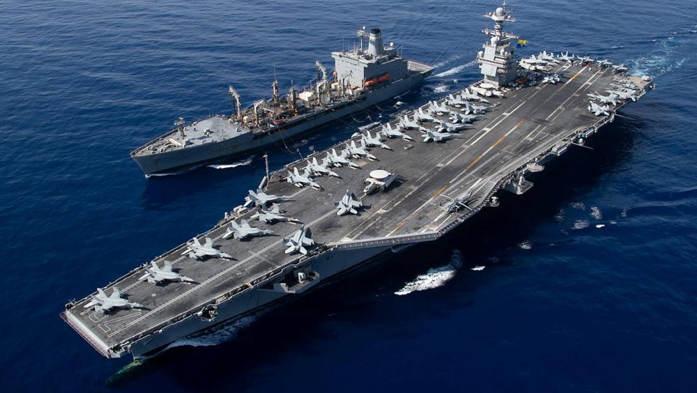 Kapal Perang Raksasa AS Tinggalkan Timur Tengah Dunia Menanti
