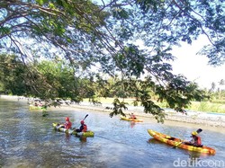 Susur Sungai Winongo Kecil di Bantul Pakai Kano, Segini Tarif-Durasinya