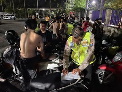 69 Motor Diamankan Saat Razia Balap Liar di Nganjuk