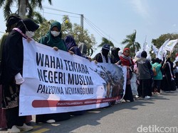 Aksi Bela Palestina di Pangkalpinang, Massa Minta Negara Islam Kirim Tentara