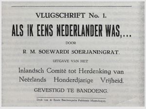 Als Ik Eens Nederlander Was, Perjuangan Ki Hajar Dewantara Melawan Belanda Via Pena