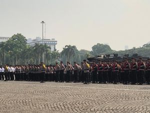 Gelar Operasi Mantap Brata, Kapolri Cek Kesiapan Pasukan