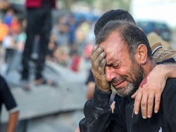 Potret Pilu Khan Younis di Gaza Selatan Dipenuhi 1 Juta Warga Palestina