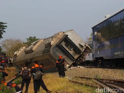 Sempat Terdengar Suara Gemuruh Saat Kecelakaan KA di Sentolo