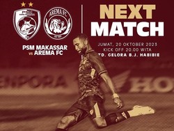 Penjualan Tiket PSM Makassar Vs Arema FC Dibuka, Cek Harga dan Cara Belinya