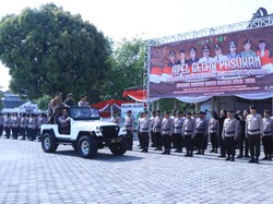 Polres Ngawi Gelar Sispamkota Pemilu 2024 Cegah Kerusuhan