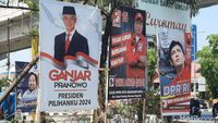 Potret Semrawutnya Baliho Caleg-Capres di Berbagai Sisi Kota Makassar
