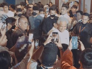 Ganjar-Mahfud Hadiri Acara Deklarasi di Gedung Arsip Nasional RI