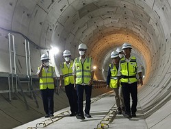 Heru Budi Tinjau Proyek MRT Fase 2 dari Monas-MH Thamrin