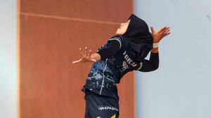10 Foto Megawati, Atlet Voli Pertama Berhijab di Asia Timur Debut di Korea