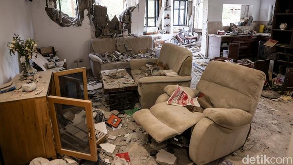 Penampakan Permukiman Israel yang Terkena Roket Hamas