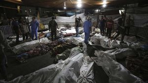 Biadab! Ini Penampakan Ratusan Jenazah Korban Bom Israel di RS Gaza