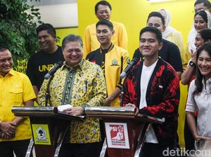 Sambut Kaesang, Airlangga Pamer Kader Golkar U-40