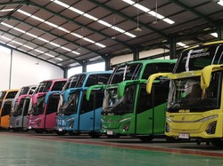 40 Unit Bus PO Subur Jaya Meluncur dari Garasi Adiputro, Pakai Bodi Jetbus 5