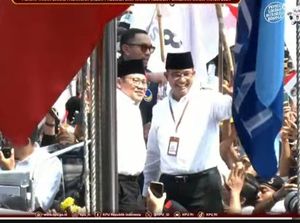 Anies dan Cak Imin Tiba di KPU, Mulai Proses Daftar Capres-Cawapres